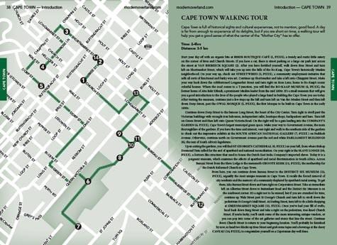 Cape Town peš ogled zemljevida