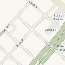 zemljevid ulica rose Cape Town