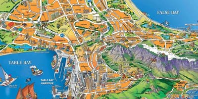 Zemljevid Cape Town pristanišče