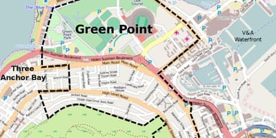 Green point Cape Town map