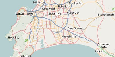 Zemljevid sklop western cape